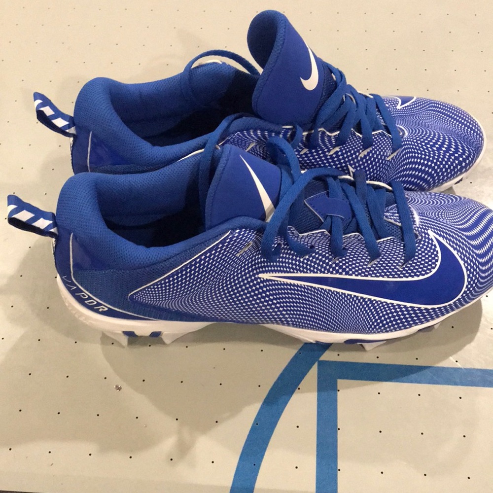Blue Nike Vapor Cleats M 10 NWOT